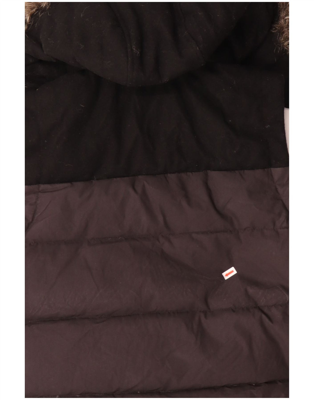 JACK WILLS Γυναικεία κουκούλα με επένδυση Gilet UK 12 Medium Black Colourblock