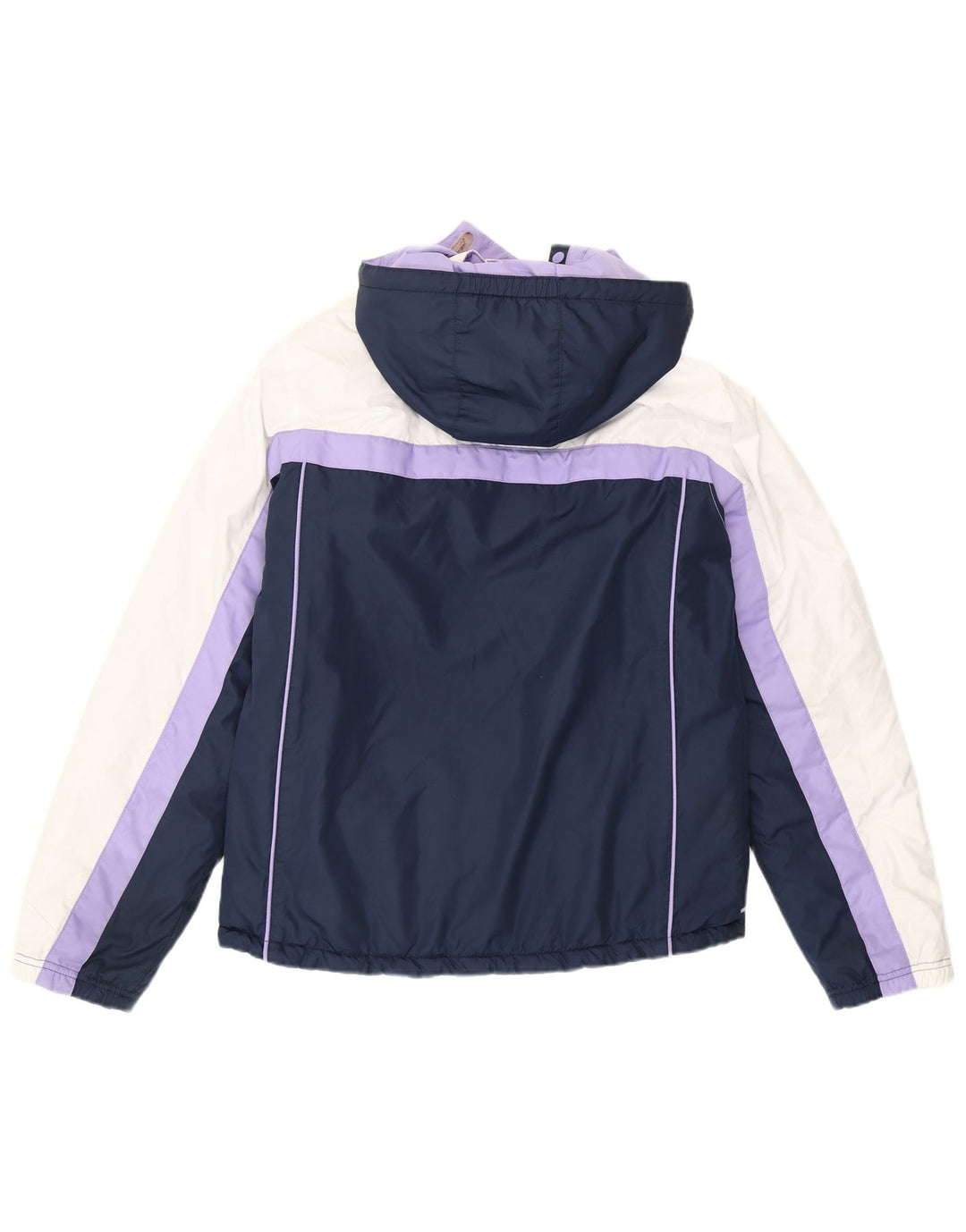 Nike Girls Hooded Jacket 13-14 Years XL Purple Colorblock Polyester