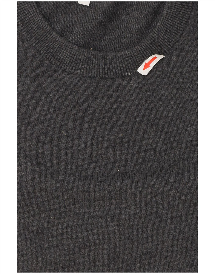 Ανδρικό πουλόβερ John Lewis Crew Neck Jumper μεγάλο γκρι βαμβακερό