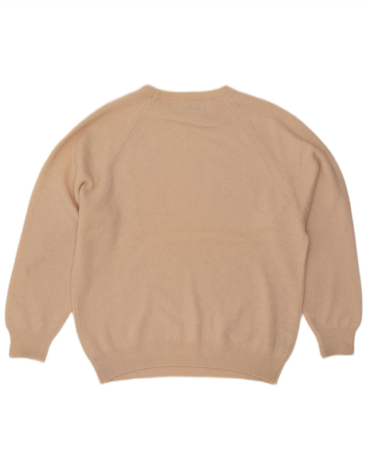 Ανδρικό πουλόβερ Pringle Loose Fit Crew Neck Jumper Μικρό μπεζ μαλλί