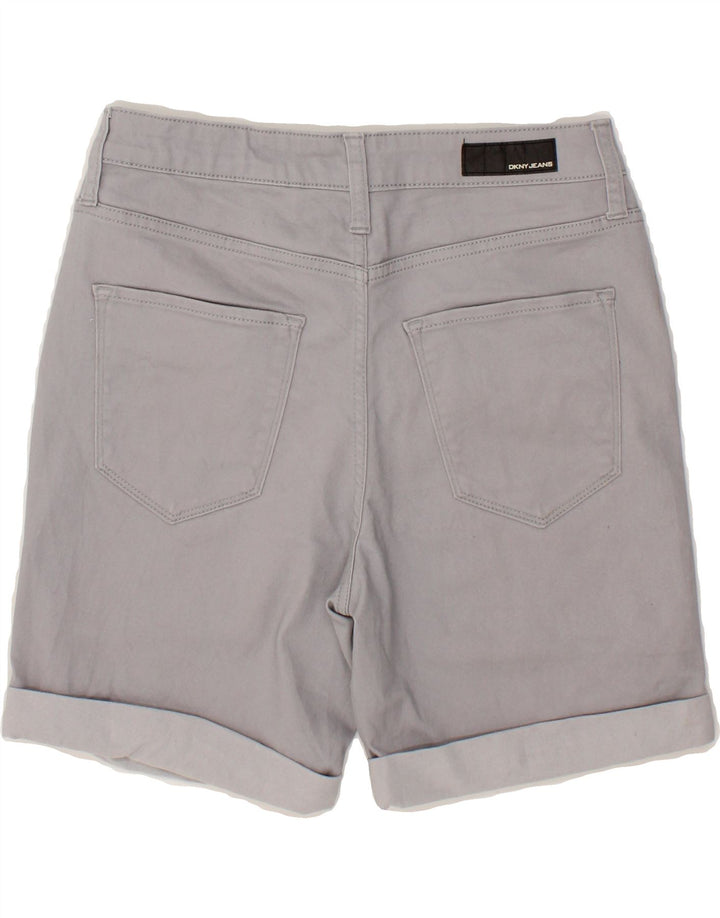 DKNY Womens Casual Shorts US 4 Small W30 Grey Cotton Vintage Dkny and Second-Hand Dkny from Messina Hembry 