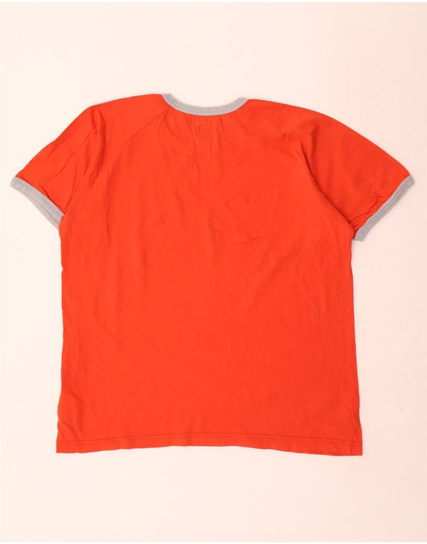 Ανδρικό γραφικό T-Shirt Adidas Top XL Πορτοκαλί βαμβακερό