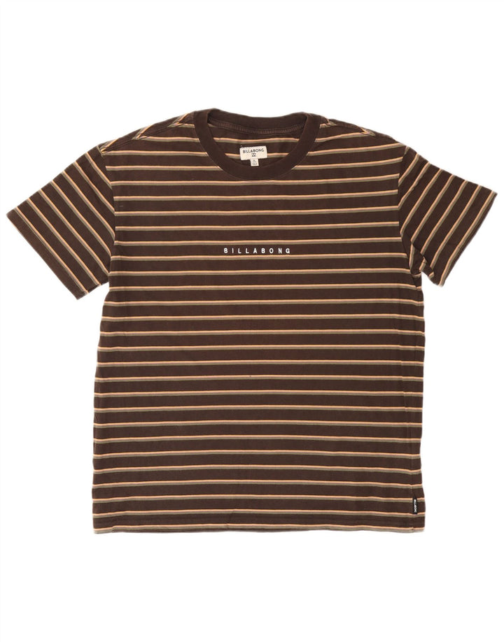 Ανδρικό T-Shirt Billabong Top Βαμβακερό μεσαίο καφέ ριγέ