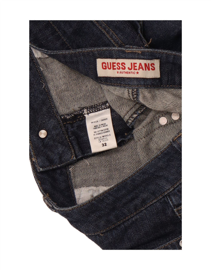 GUESS Γυναικείο τζιν σορτς W32 μεγάλο μπλε βαμβακερό
