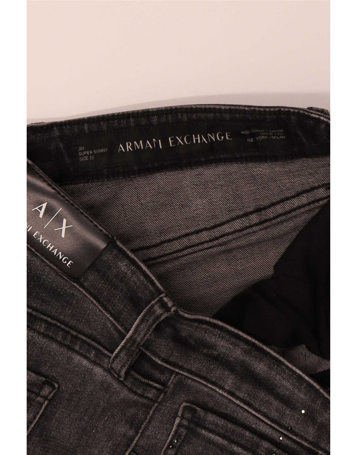 Armani Exchange Γυναικείο Τζιν Super Skinny W25 L26 Γκρι
