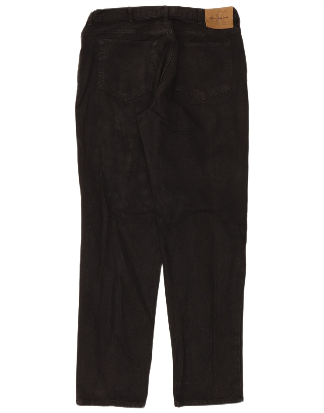 Ανδρικό τζιν ίσιο Calvin Klein W38 L34 Μαύρο βαμβακερό