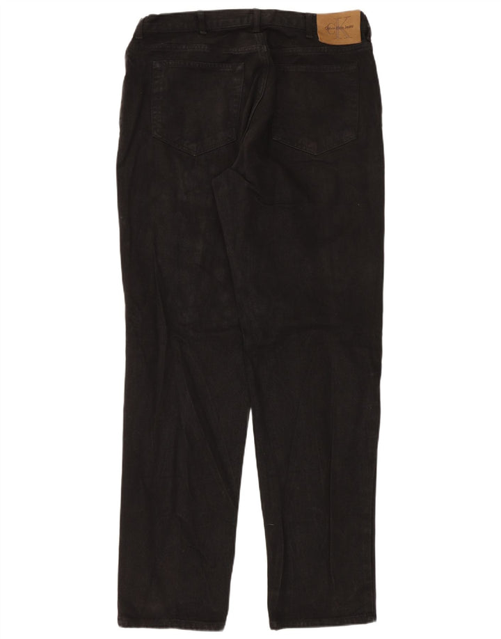 Ανδρικό τζιν ίσιο Calvin Klein W38 L34 Μαύρο βαμβακερό