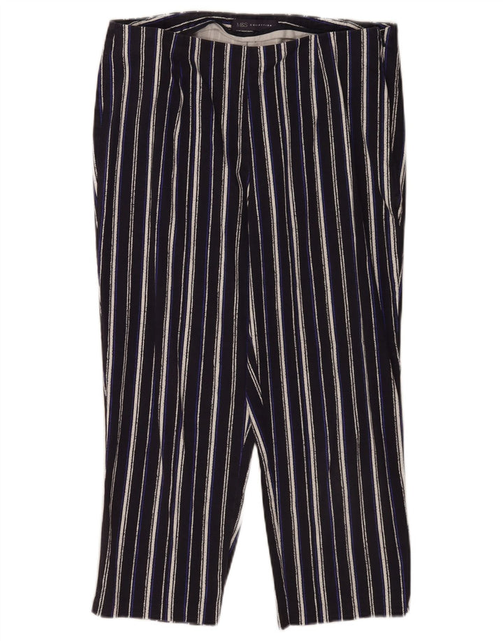 Marks & Spencer Γυναικείο παντελόνι Capri UK 12 Medium W30 L20 Navy Blue