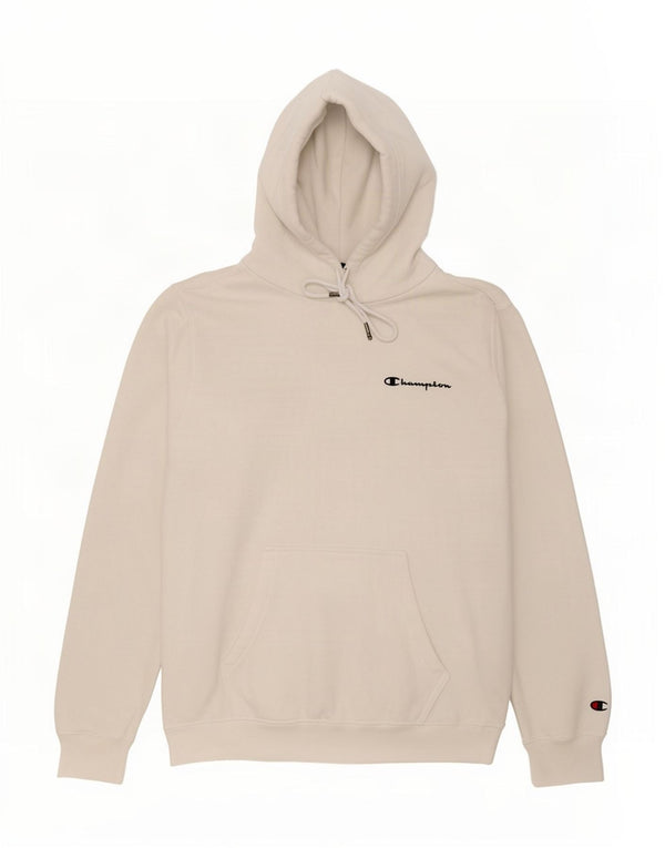 Champion Mens Loose Fit Hoodie Jumper XS White Cotton