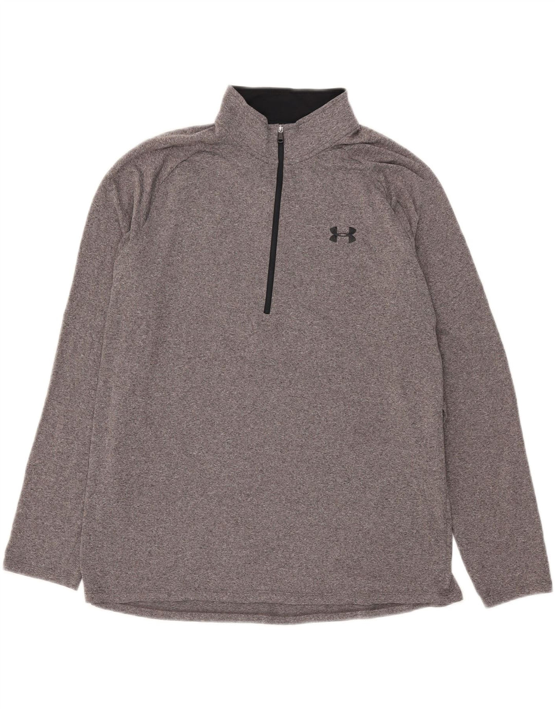 Ανδρική φόρμα πουλόβερ με φερμουάρ Heat Gear Under Armour Top XL Γκρι