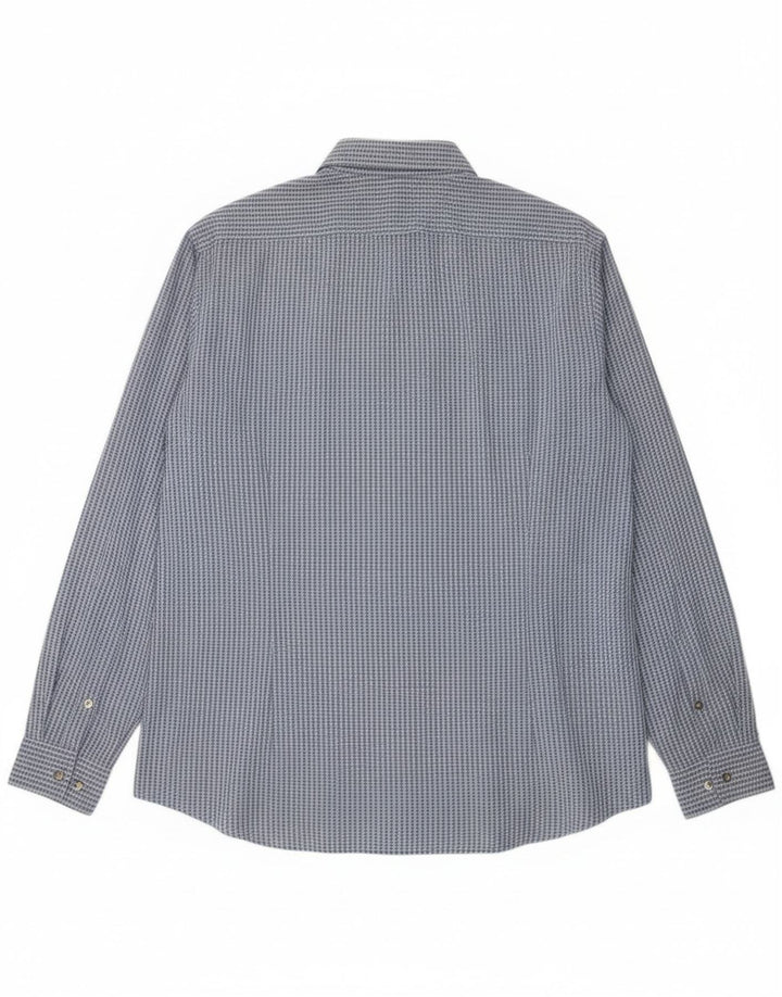 Ανδρικό πουκάμισο Calvin Klein Slim Fit Size 43 17 XL Blue Check
