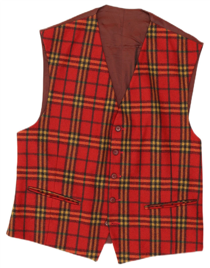 Ανδρικό γιλέκο Via Ardigo Small Red Check