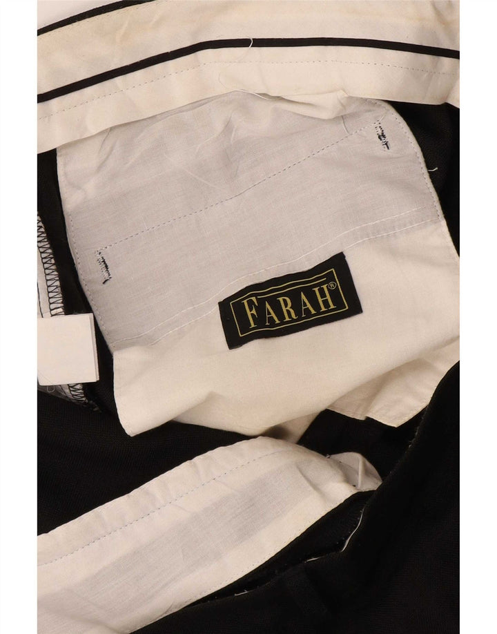 Farah Ανδρικό ίσιο παντελόνι W42 L30 Μαύρο