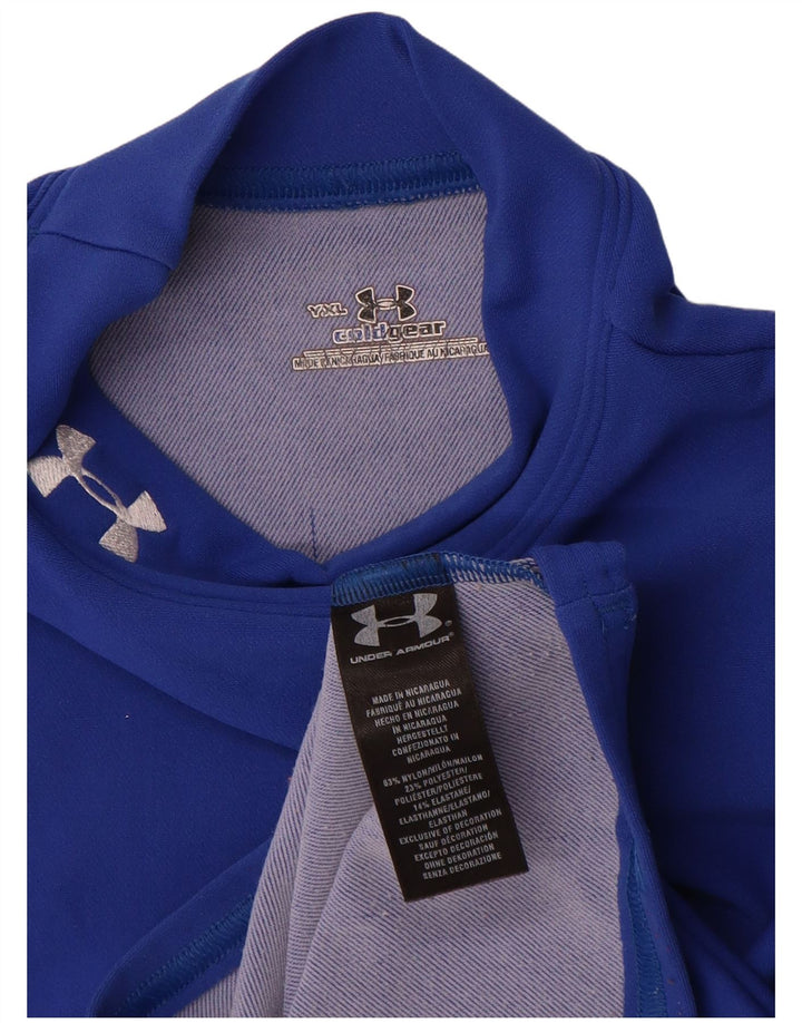 Under Armour Boys Top Μακρυμάνικο 13-14 Years XL Blue Nylon