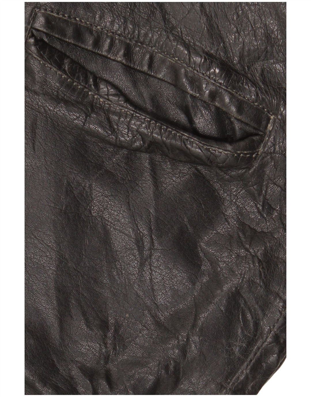 Vintage Ανδρικό Δερμάτινο Μπουφάν UK 42 XL Μαύρο Δερμάτινο