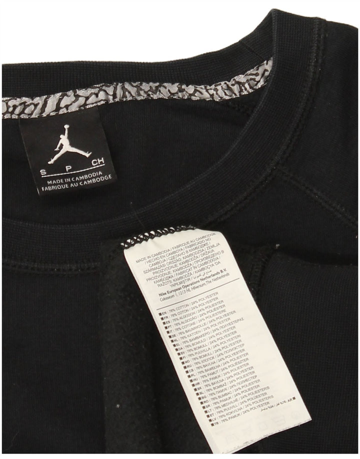 Ανδρικό γραφικό φούτερ Jordan Jumper Μικρό μαύρο βαμβακερό