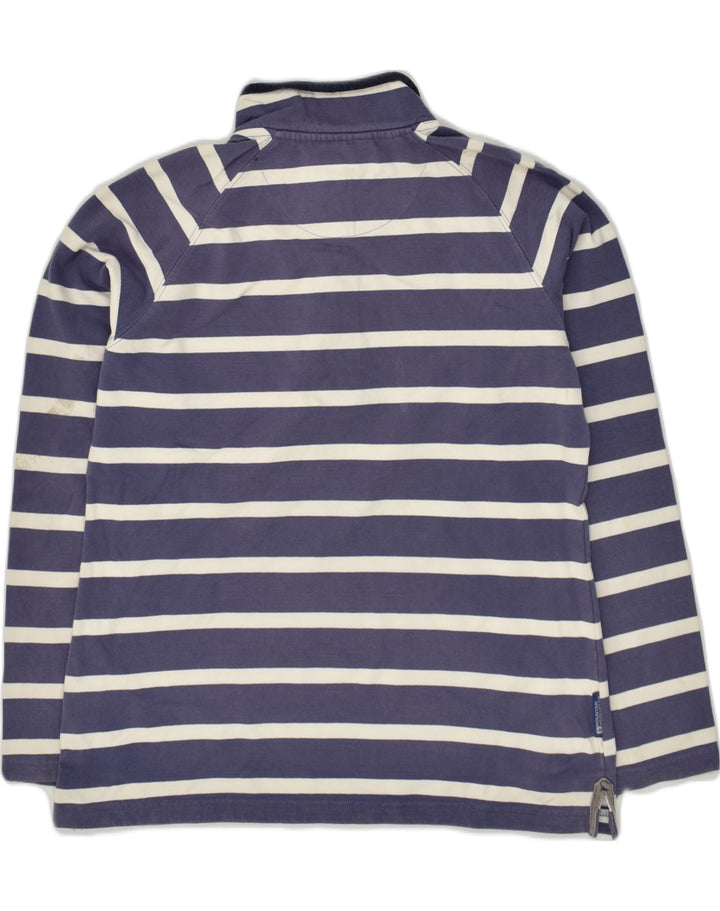 MOUNTAIN WAREHOUSE Womens Sweatshirt Jumper UK 16 Large Navy Blue Striped | Vintage Mountain Warehouse | Thrift | Second-Hand Mountain Warehouse | Used Clothing | Messina Hembry 