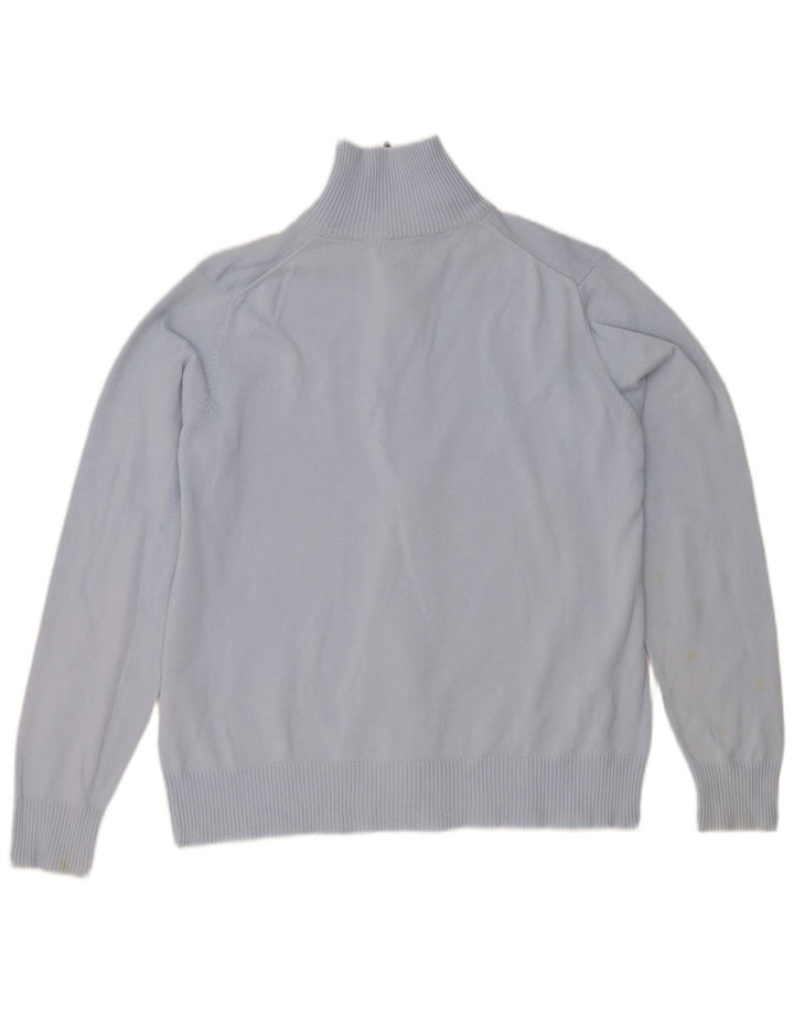 Ανδρικό πουλόβερ Zara Ζακέτα μεγάλο μπλε βαμβακερό