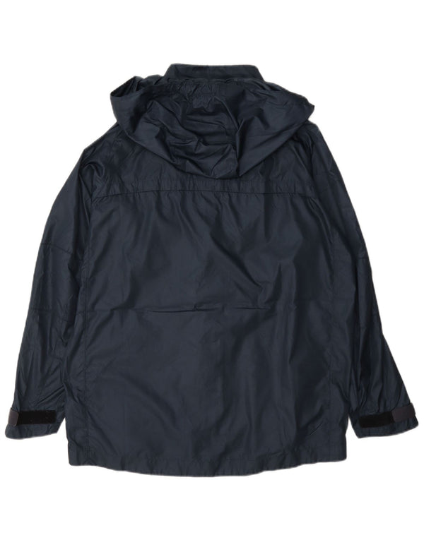 Μπουφάν βροχής με κουκούλα Nike Boys Barcelona 13-14 Years XL Navy Blue Polyester