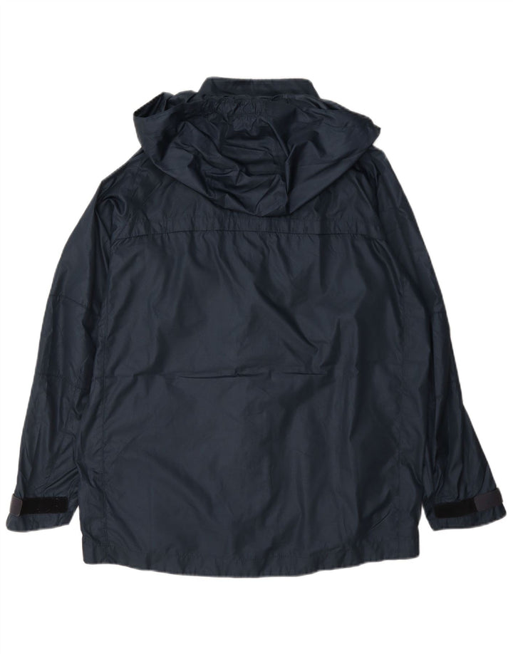 Μπουφάν βροχής με κουκούλα Nike Boys Barcelona 13-14 Years XL Navy Blue Polyester