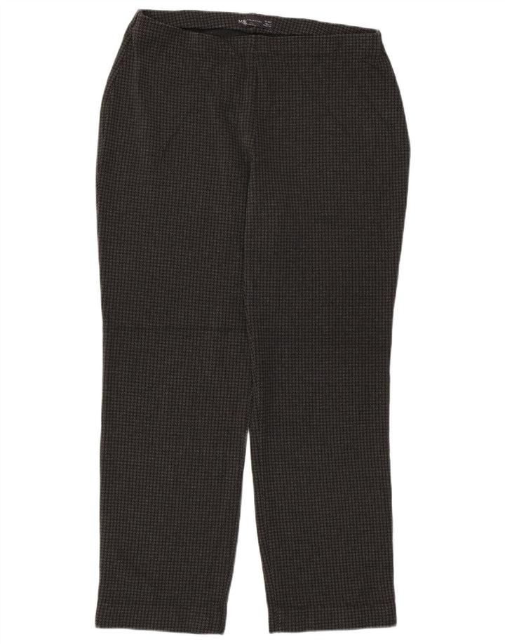 Marks & Spencer Γυναικείο Cropped Παντελόνι UK 12 Medium W30 L26 Grey