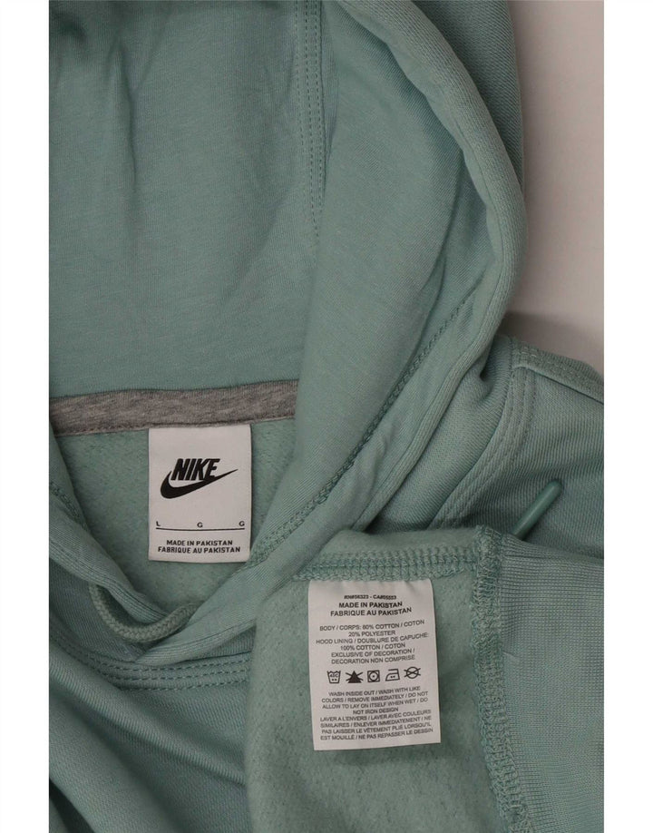 Ανδρικό κουκούλα Nike, μεγάλο μπλε βαμβακερό