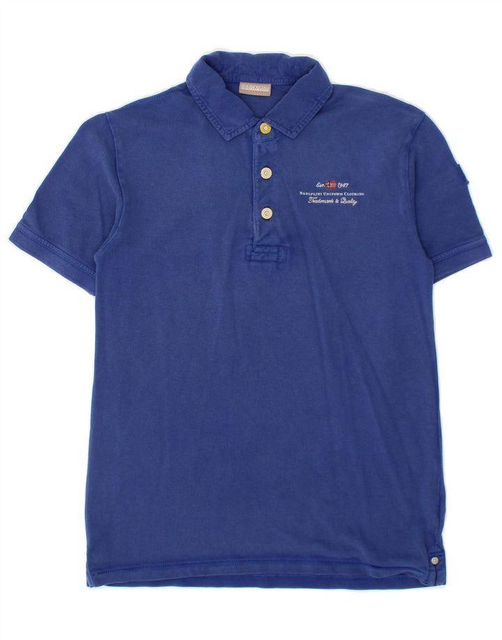 NAPAPIJRI Mens Polo Shirt Small Navy Blue Vintage Napapijri and Second-Hand Napapijri from Messina Hembry 