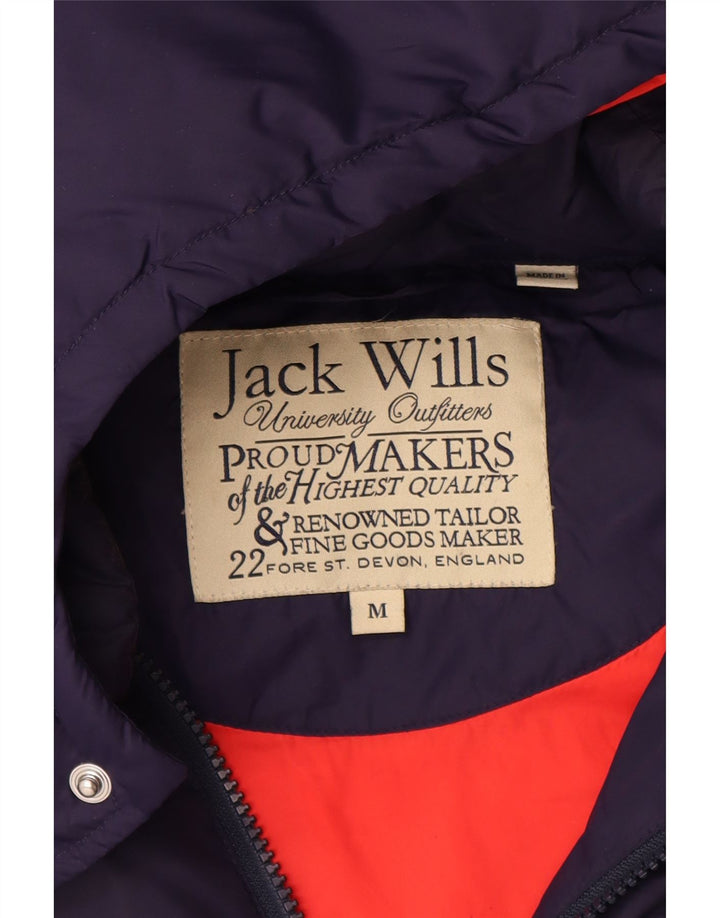 JACK WILLS Ανδρική κουκούλα με επένδυση Gilet UK 38 Medium Navy Blue Nylon