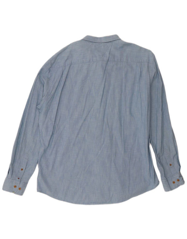 Ανδρικό πουκάμισο Tommy Hilfiger 2XL Μπλε βαμβακερό