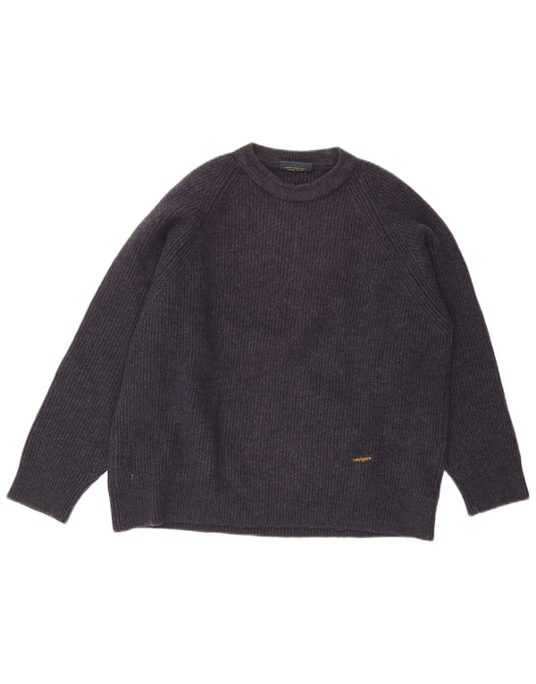 Ανδρικό πουλόβερ Navigare Crew Neck Jumper Μεγάλο Μαλλί Navy Blue