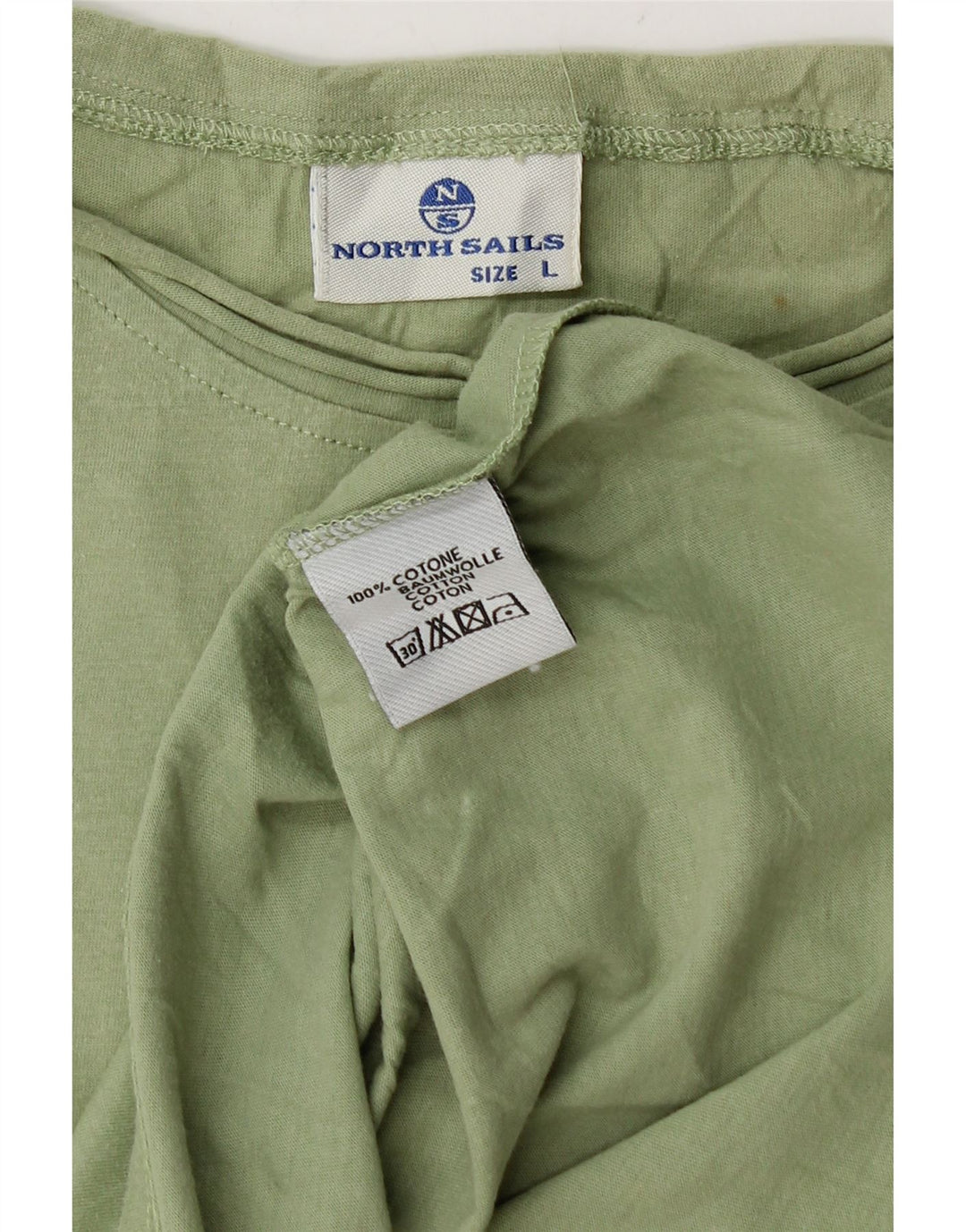 North SAILS Ανδρικό γραφικό T-Shirt Top μεγάλο πράσινο βαμβακερό