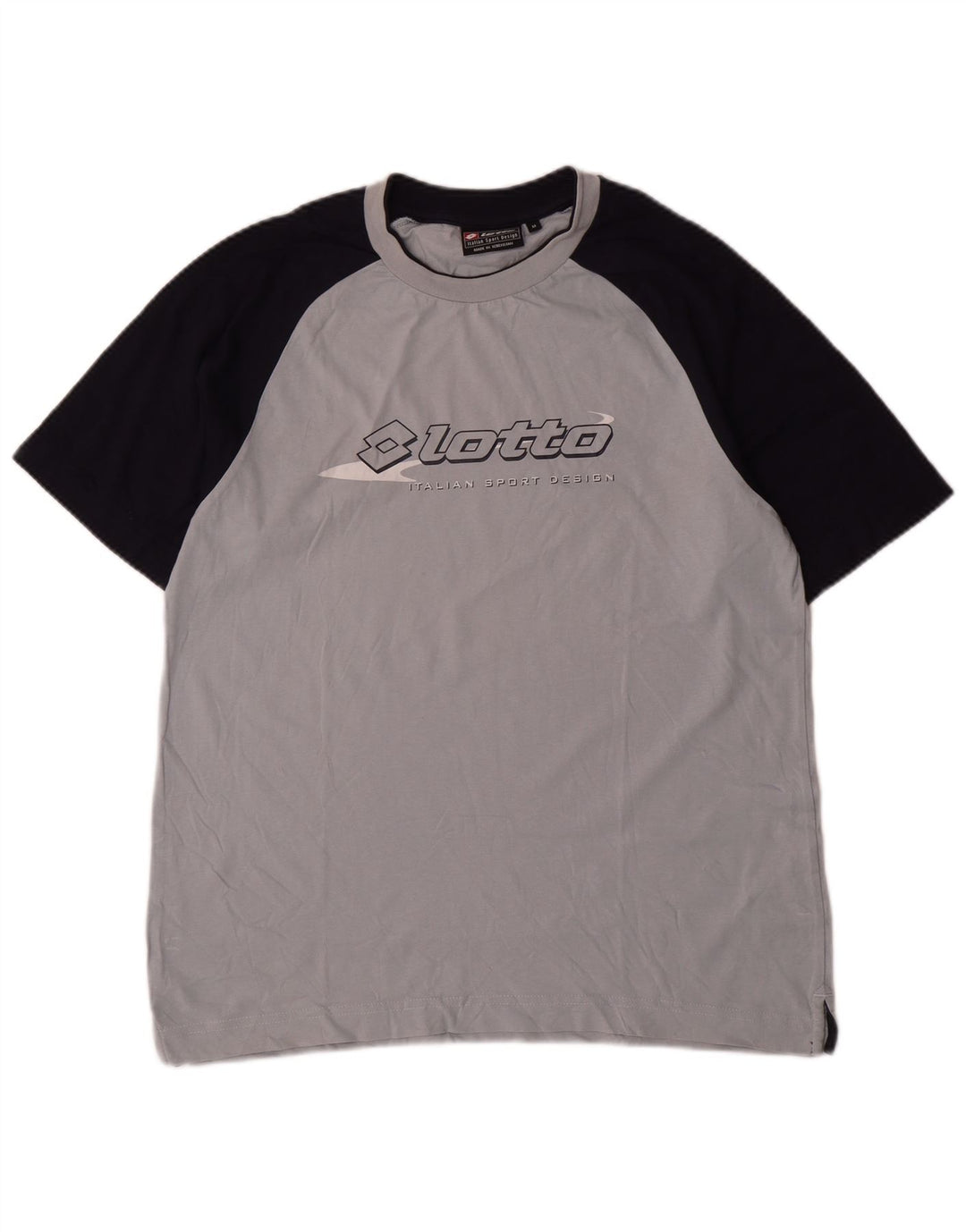 Ανδρικό γραφικό μπλουζάκι Lotto Top Medium Grey Colourblock Βαμβακερό