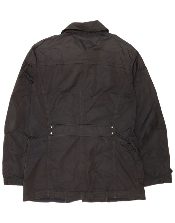 PEUTEREY Mens Military Jacket EU 54 2XL Black Polyester