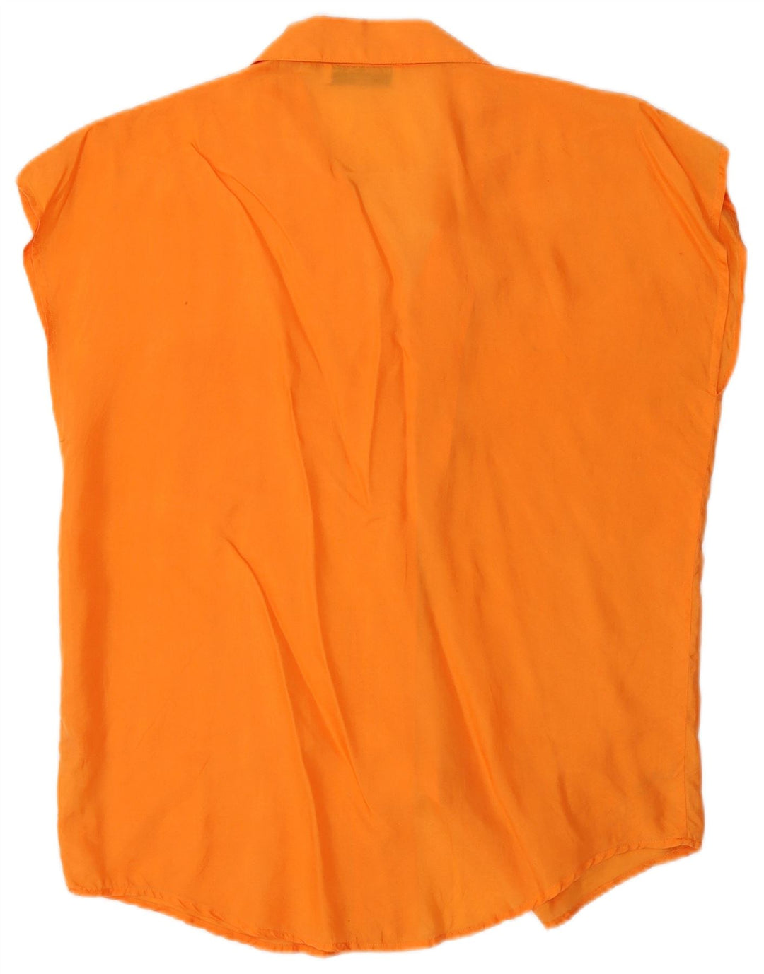 Vintage γυναικείο αμάνικο μπλούζα UK 14 Medium Orange