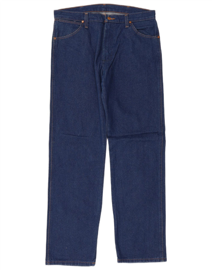 Ανδρικό τζιν κανονικό ίσιο Wrangler W33 L32 Μπλε βαμβακερό