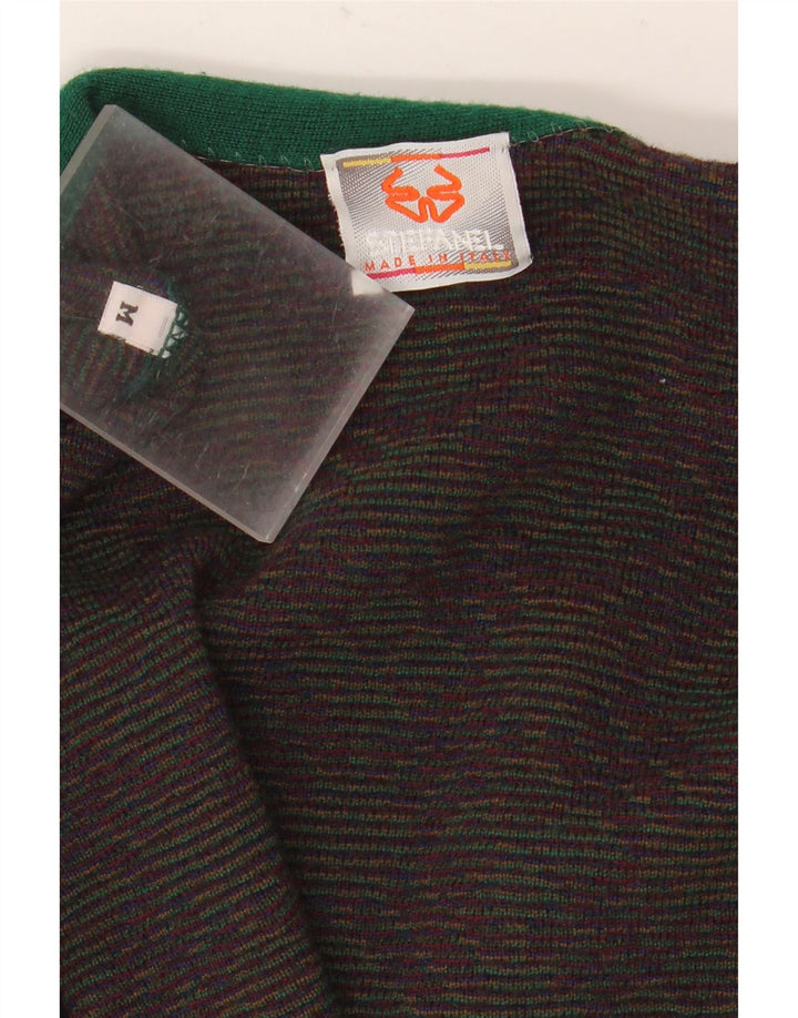 Stefanel Ανδρική ζακέτα πουλόβερ Medium Navy Blue Fair Isle