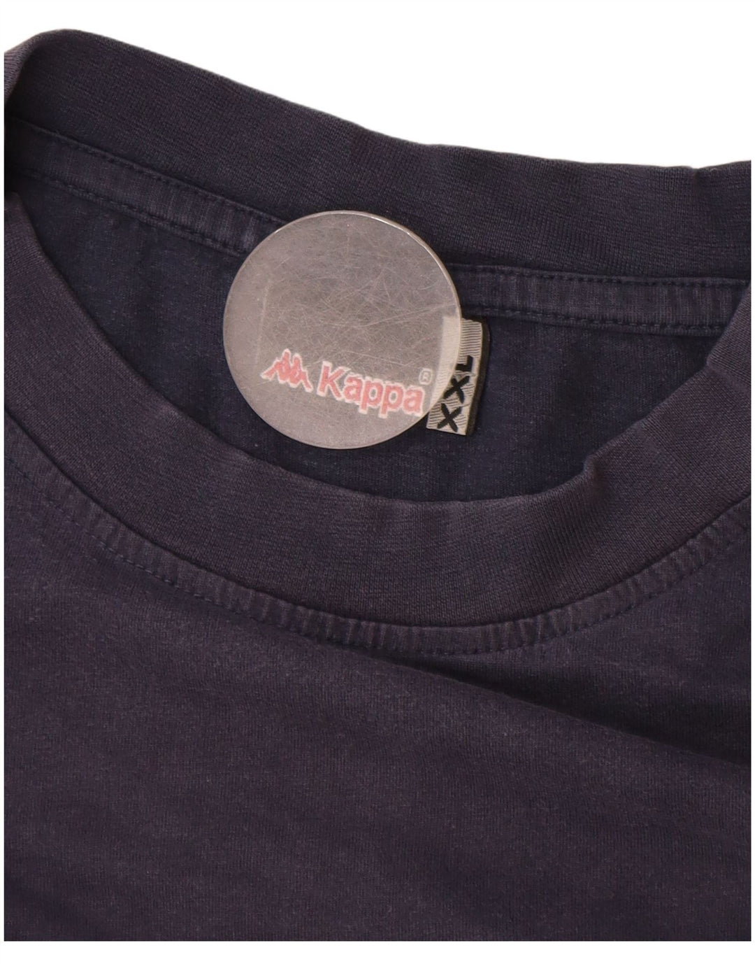 Ανδρικό T-Shirt KAPPA Top 2XL Navy Blue Cotton