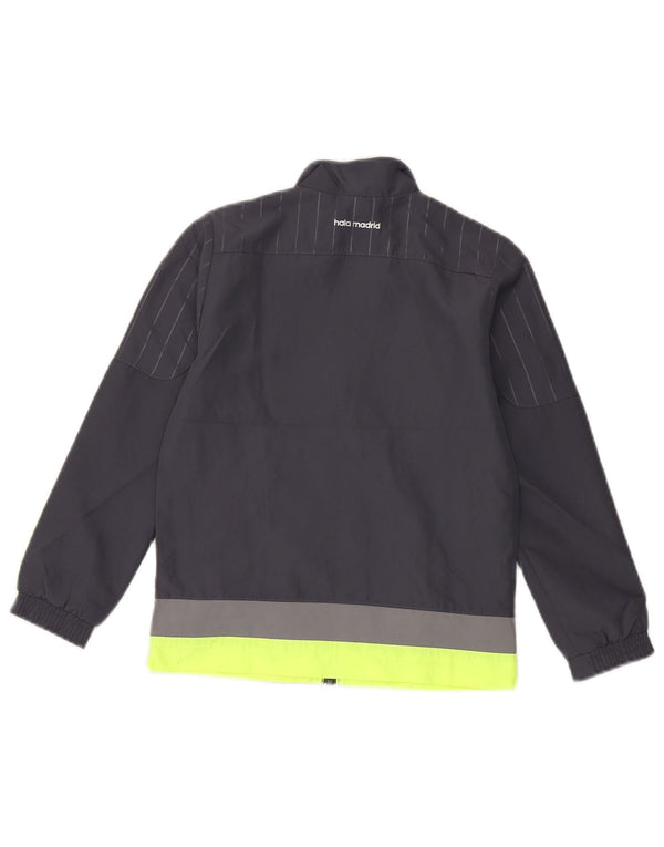 Adidas Boys Graphic αθλητική φόρμα Top Jacket 7-8 Years Grey Colourblock