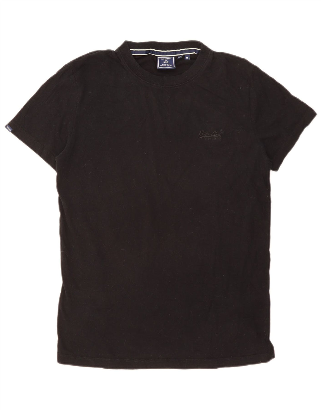 Ανδρικό T-Shirt SUPERDRY Top Μεσαίο μαύρο βαμβακερό