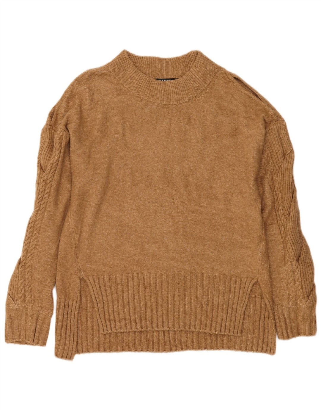 Dkny γυναικείο πουλόβερ με λαιμό χελώνα UK 14 Ακρυλικό μεσαίο καφέ