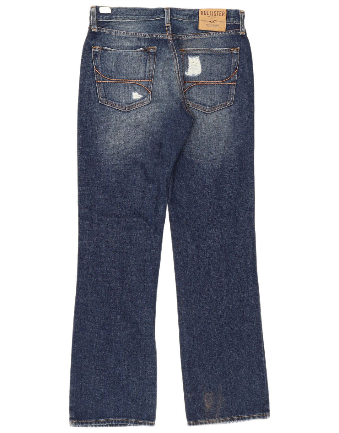 Ανδρικό τζιν Hollister Distressed Bootcut W32 L32 Μπλε βαμβακερό