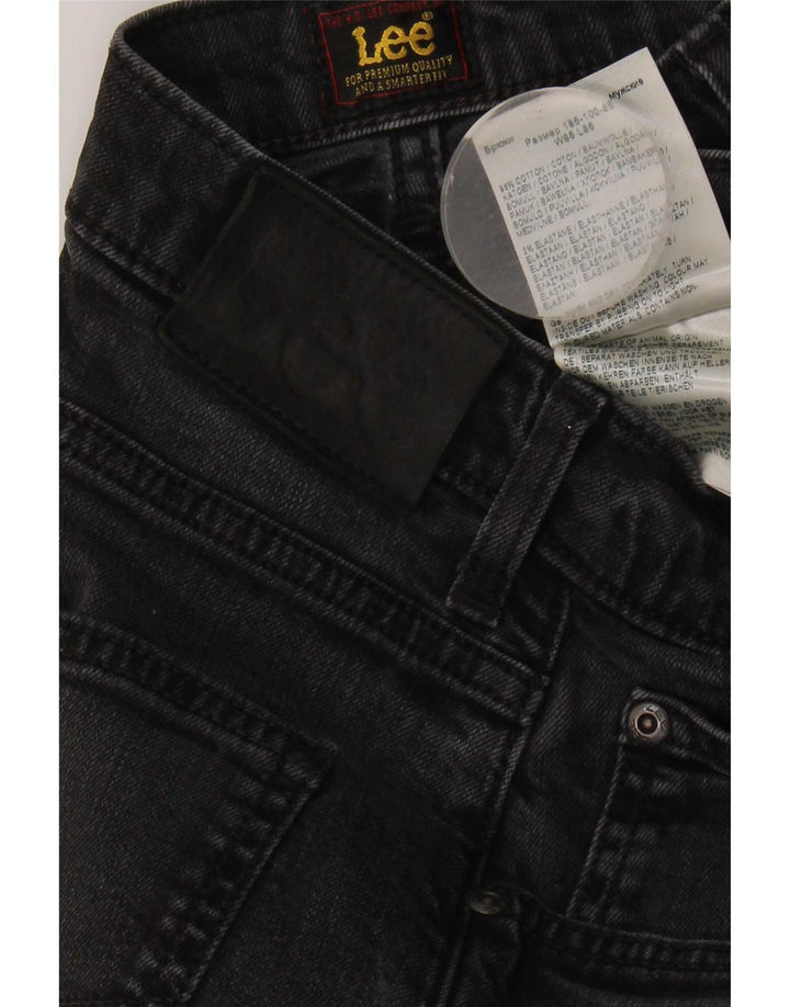 Lee Mens Brooklyn Straight Jeans W34 L30 Μαύρο βαμβακερό