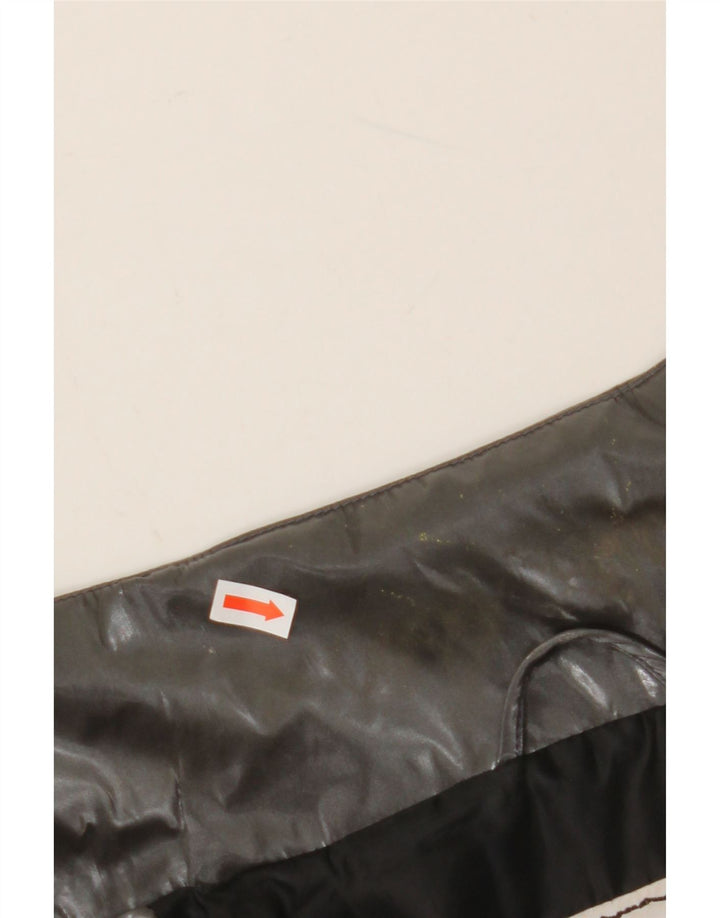 Crazy World Womens Oversized Bomber Jacket UK 14 Medium Black Polyester