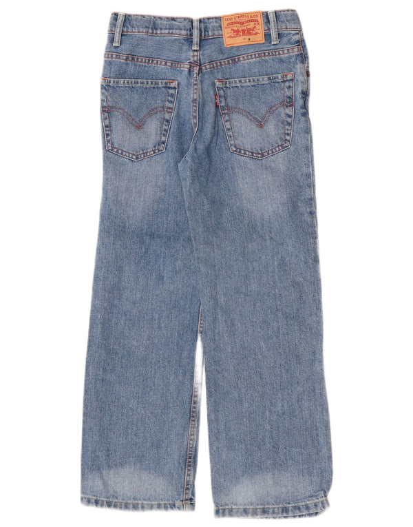 Levi's Boys Straight Jeans 7-8 ετών W24 L23 Μπλε βαμβακερό