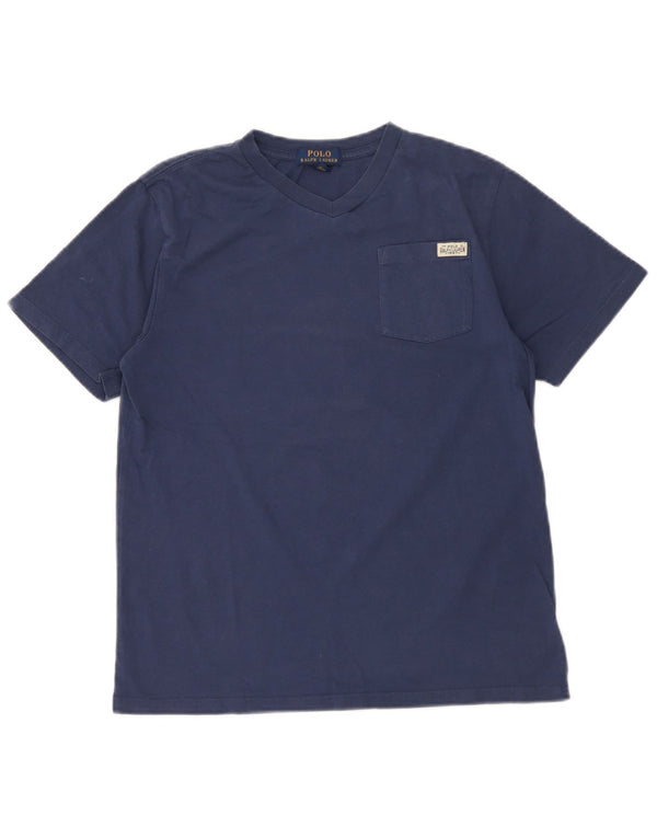 Μπλουζάκι Polo Ralph Lauren Boys Top 14-15 ετών μεγάλο Navy Blue από βαμβάκι