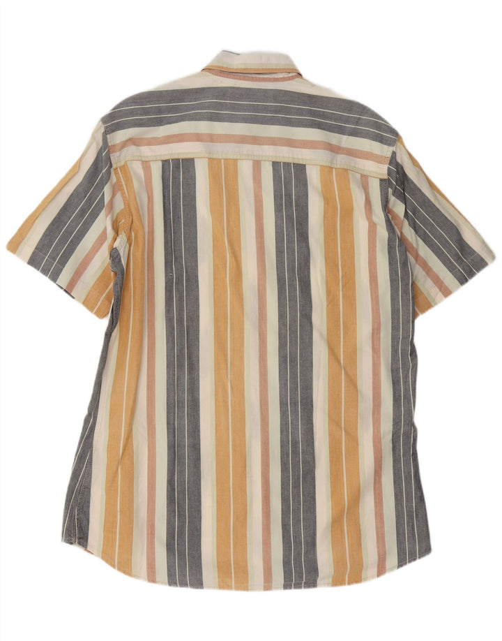 MARLBORO CLASSICS Ανδρικό κοντομάνικο πουκάμισο XL πολύχρωμο βαμβακερό ριγέ