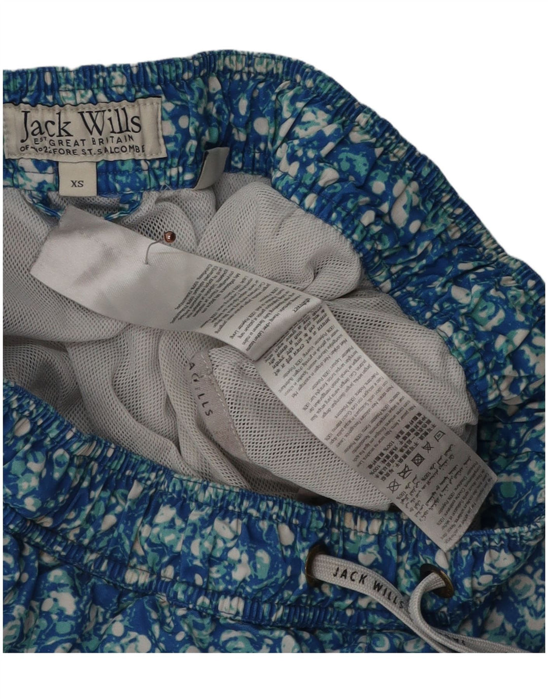 Ανδρικό σορτς κολύμβησης Jack Wills XS Blue Floral Polyester