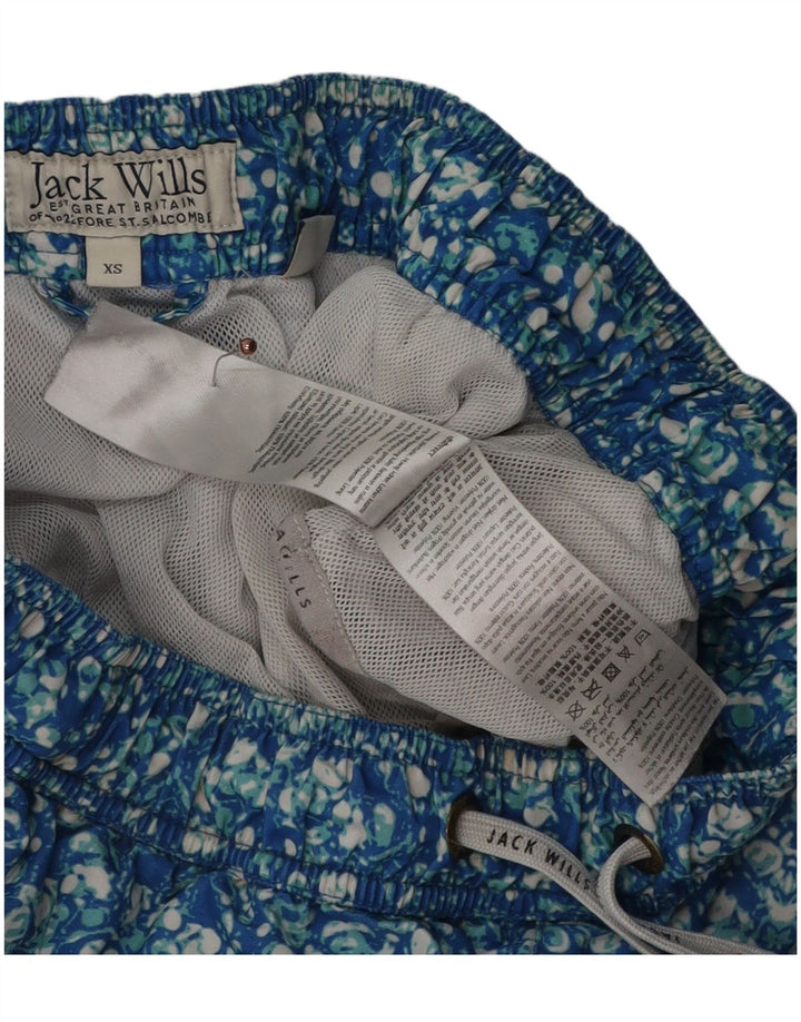 Ανδρικό σορτς κολύμβησης Jack Wills XS Blue Floral Polyester