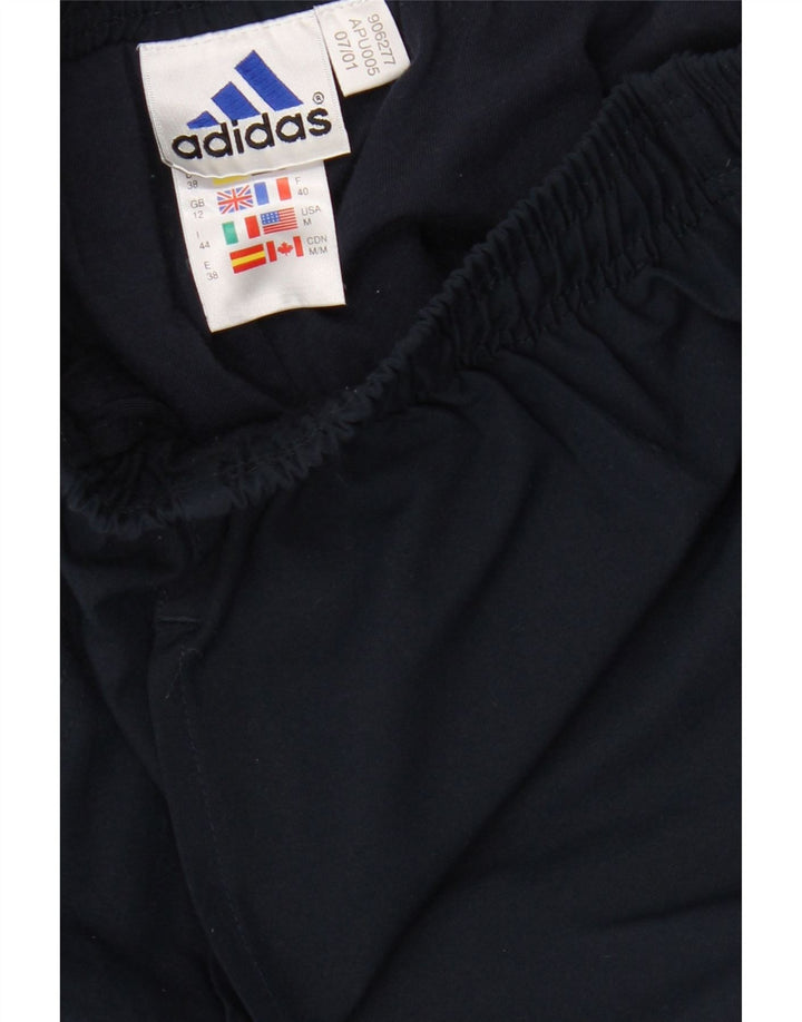 Γυναικεία αθλητική φόρμα ADIDAS Παντελόνι UK 12 Medium Navy Blue Polyester