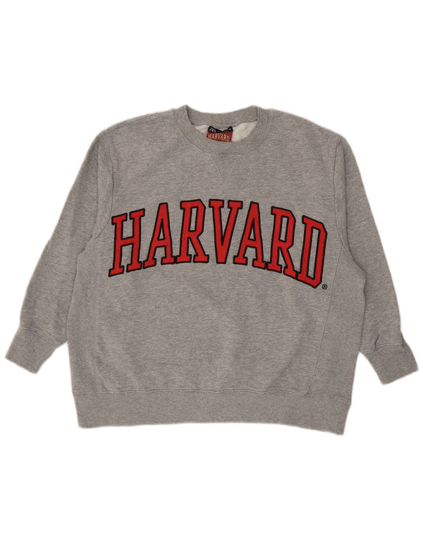 Zara Γυναικεία φούτερ με γραφικά Harvard Jumper UK 10 Small Grey